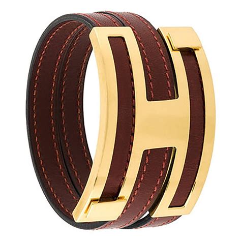 hermes bracelet leather green|hermes leather bracelet men.